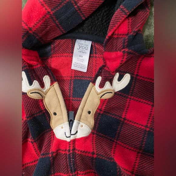 Carter’s 6 Month Zip Up Sweatshirt - Picture 2 of 3
